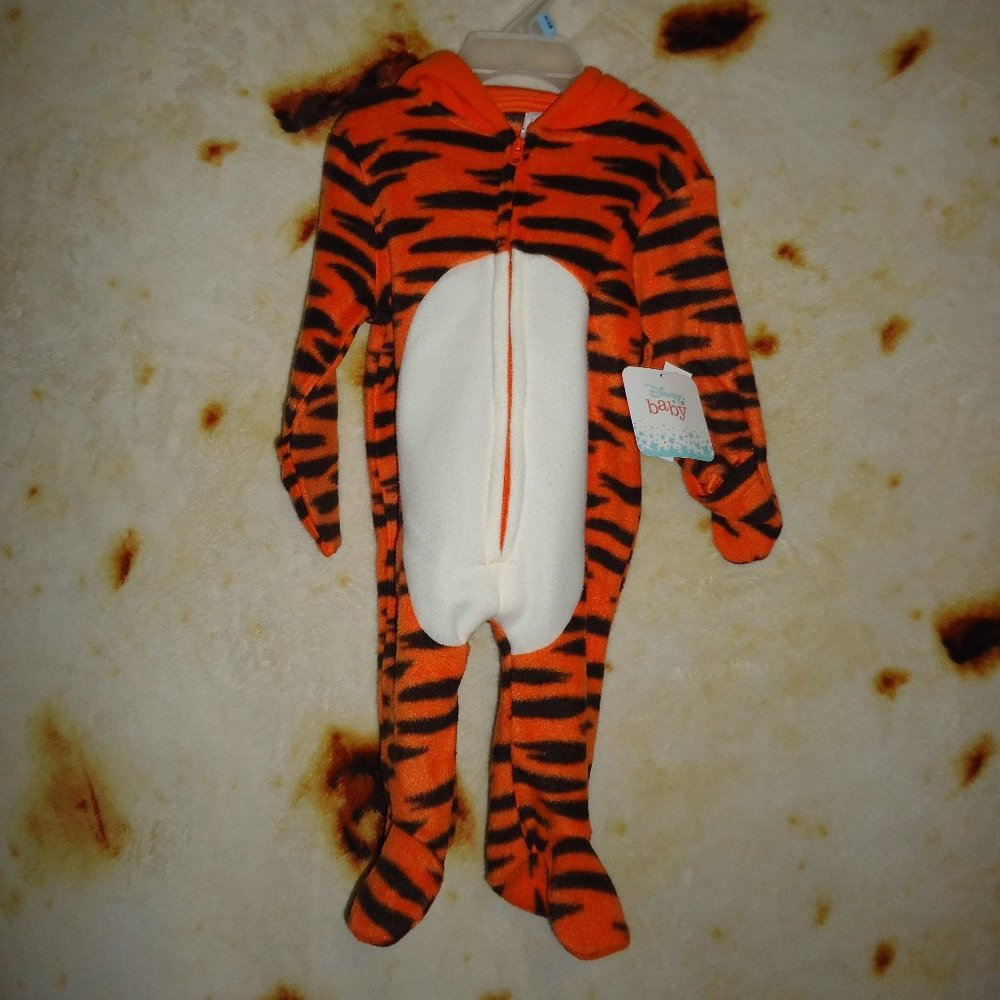 Disney Baby Zip Up Hoodie Tigger 3-6 Months Orange
